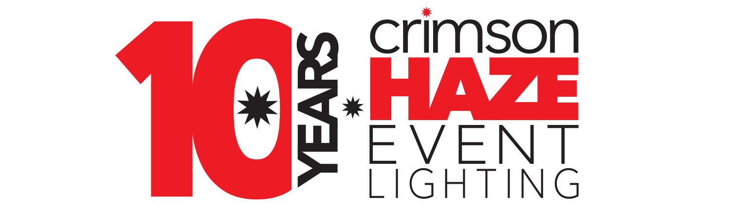 10 Years of Crimson Haze Event Lighting
